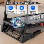 5HP Foldable Treadmill for Home w/ 20% Auto Incline&12MPH,400lbs Capacity,Portable Treadmill,Personalized Workout w/ APP,Running Walking treadmill