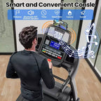 5HP Foldable Treadmill for Home w/ 20% Auto Incline&12MPH,400lbs Capacity,Portable Treadmill,Personalized Workout w/ APP,Running Walking treadmill
