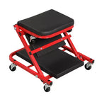 Costway 2-in-1 Z-Shaped Rolling Garage Stool, 36 Folding Flat Automotive Creeper