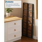 4/5-Tier Folding Shelf - No-Assembly Space-Saving Industrial Bookshelf for Home Office