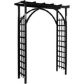 VINGLI 85in Wooden Arbor, Wedding Arch for Ceremony, Wood Trellis for Plant Climbing, Christmas Decor Pergola