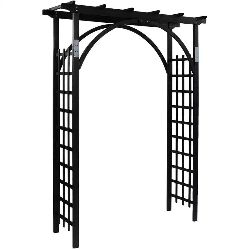 VINGLI 85in Wooden Arbor, Wedding Arch for Ceremony, Wood Trellis for Plant Climbing, Christmas Decor Pergola