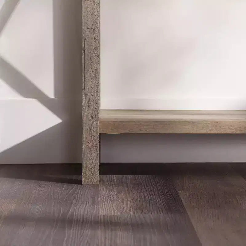 Modern Farmhouse Metal-X Entry Table with Lower Shelf
