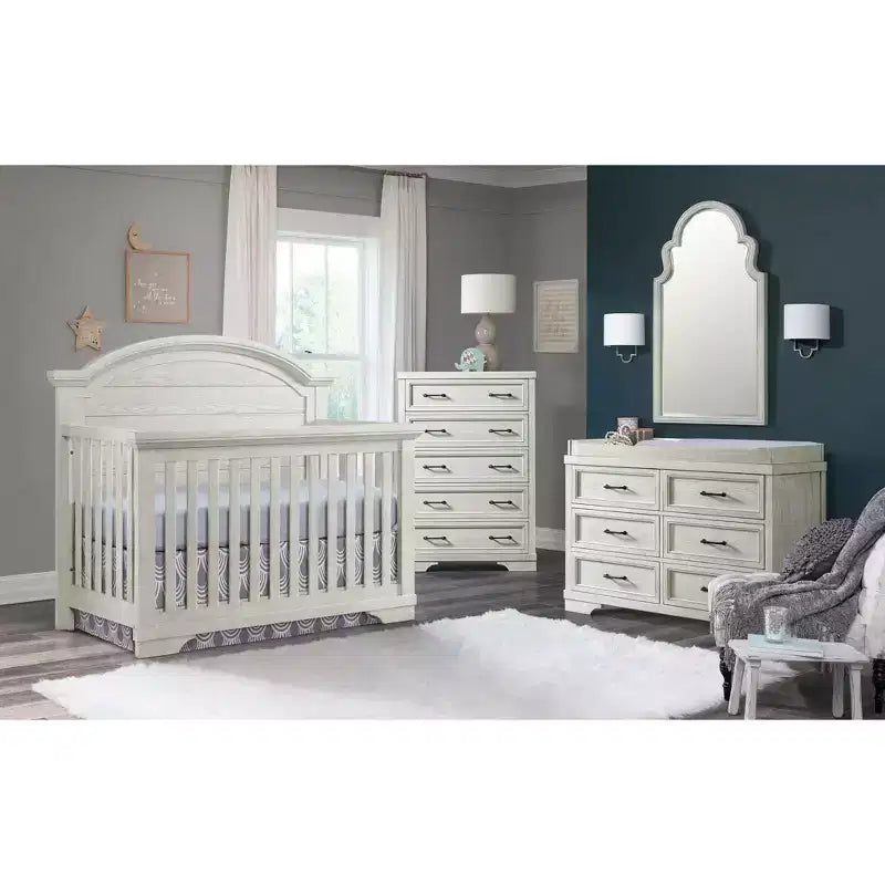 Westwood Baby | Foundry Arch Top Convertible Crib - White Dove