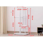 Modern Metal Plant Stand, Corner Display Shelf, Space-Saving Flower Pot Rack, Tiered Flower Pot Holder & Organizer, for Living Room, Balcony