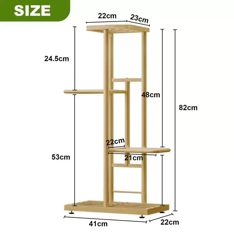 Modern Metal Plant Stand, Corner Display Shelf, Space-Saving Flower Pot Rack, Tiered Flower Pot Holder & Organizer, for Living Room, Balcony