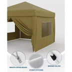 10x10ft Canopy Sidewalls  Waterproof, 99% UV Protection, Durable Outdoor SunWall Panels  Easy Install for Pop-Up Tent