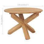 vidaXL Garden Table Warm Brown - Brown