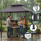 Durable Outdoor Grill Gazebo Canopy for Backyard Barbecue  Sturdy Shelter, Weather-Resistant, Ideal for Patio and Garden