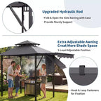 Durable Outdoor Grill Gazebo Canopy for Backyard Barbecue  Sturdy Shelter, Weather-Resistant, Ideal for Patio and Garden