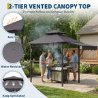 Durable Outdoor Grill Gazebo Canopy for Backyard Barbecue  Sturdy Shelter, Weather-Resistant, Ideal for Patio and Garden