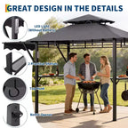 Durable Outdoor Grill Gazebo Canopy for Backyard Barbecue  Sturdy Shelter, Weather-Resistant, Ideal for Patio and Garden