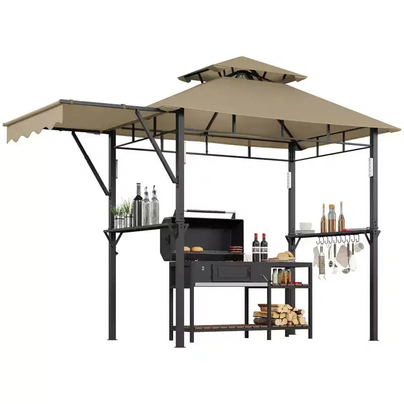 Durable Outdoor Grill Gazebo Canopy for Backyard Barbecue  Sturdy Shelter, Weather-Resistant, Ideal for Patio and Garden