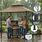 Durable Outdoor Grill Gazebo Canopy for Backyard Barbecue  Sturdy Shelter, Weather-Resistant, Ideal for Patio and Garden