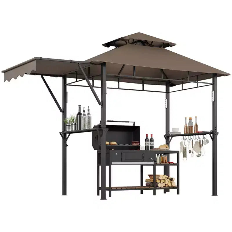 Durable Outdoor Grill Gazebo Canopy for Backyard Barbecue  Sturdy Shelter, Weather-Resistant, Ideal for Patio and Garden