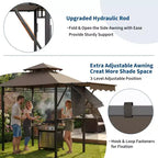 Durable Outdoor Grill Gazebo Canopy for Backyard Barbecue  Sturdy Shelter, Weather-Resistant, Ideal for Patio and Garden