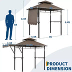 Durable Outdoor Grill Gazebo Canopy for Backyard Barbecue  Sturdy Shelter, Weather-Resistant, Ideal for Patio and Garden