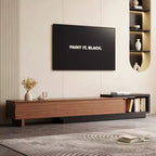 Luck Live Mid-Century Modern 78.74102.3 Extendable TV Stand with 3 Drawers, Textured Front Design & Modern Media Console for Living Room