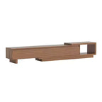 Luck Live Mid-Century Modern 78.74102.3 Extendable TV Stand with 3 Drawers, Textured Front Design & Modern Media Console for Living Room