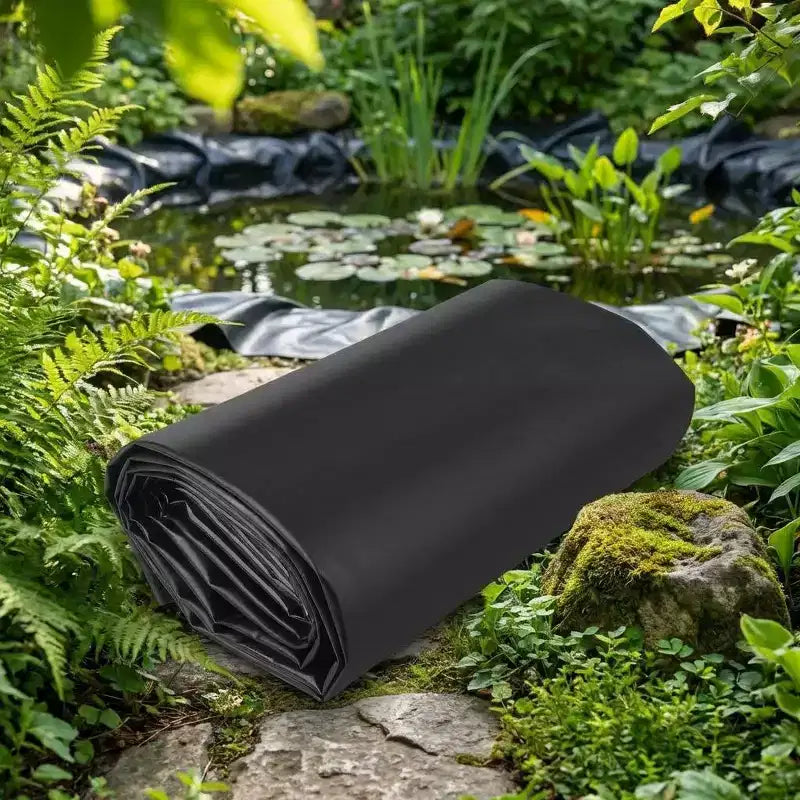 Black LLDPE Pond Liner 15x20 FT, 20 Mil UV Resistant Preformed for Outdoor Fish and Koi Ponds