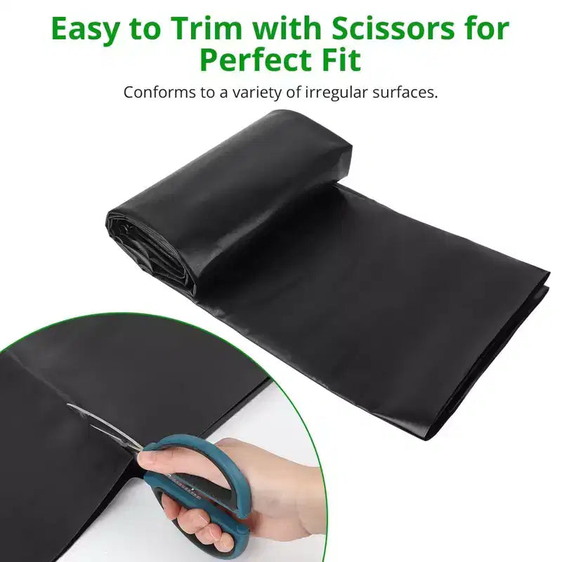 Black LLDPE Pond Liner 15x20 FT, 20 Mil UV Resistant Preformed for Outdoor Fish and Koi Ponds