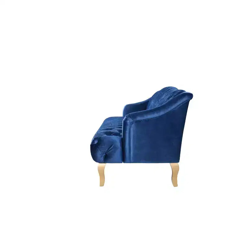 Christopher Knight Home Thomas 72.76'' Mid-Century Modern Velvet Upholstered 3-Seater Sofa with Curved Wooden Legs