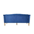 Christopher Knight Home Thomas 72.76'' Mid-Century Modern Velvet Upholstered 3-Seater Sofa with Curved Wooden Legs