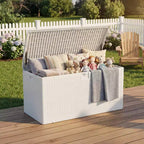 73 Gallon Waterproof Large Resin Deck Box Indoor Outdoor, Lockable Storage Container for Patio Furniture Cushions, Throw Pillows, Garden Tools