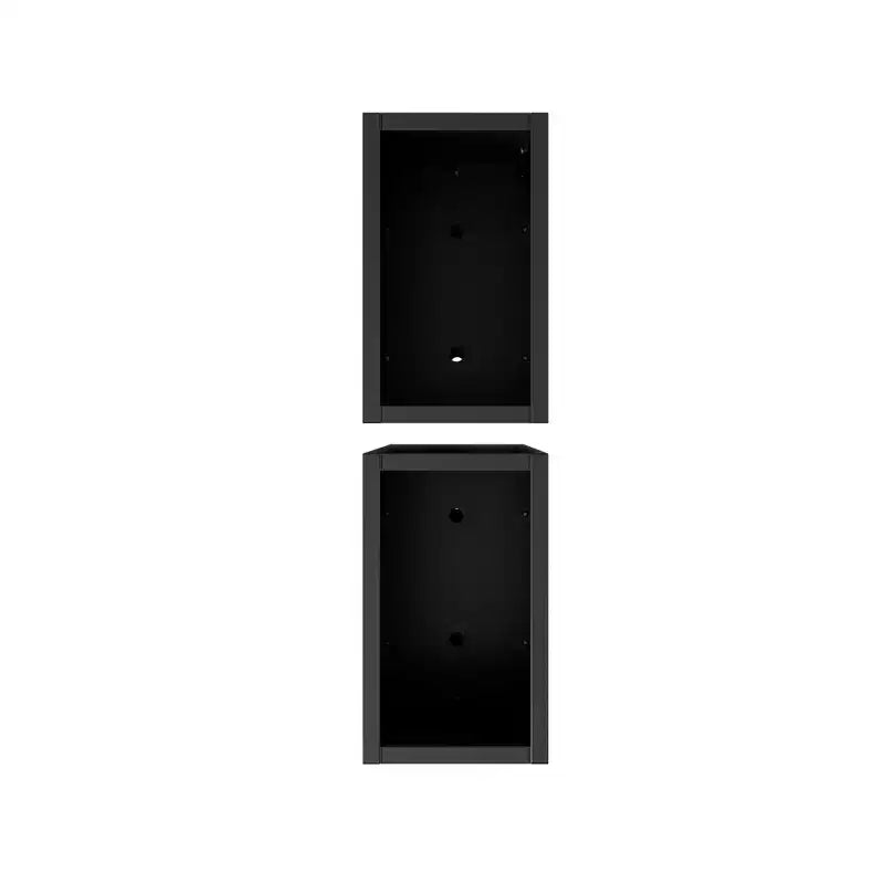 PexFix 2Pcs Metal Planter Boxes Rectangular Outdoor Planters with Drainage Holes & Insert Shelf Large Planter Pots for Porch Patio Garden Indoor Decor