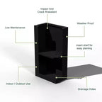 PexFix 2Pcs Metal Planter Boxes Rectangular Outdoor Planters with Drainage Holes & Insert Shelf Large Planter Pots for Porch Patio Garden Indoor Decor