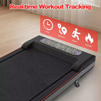Whisen 2 in 1 Upgrade Foldable Treadmills, Home Exercise Equipment Treadmills, Under Desk Walking Pad with Handle Bar & Incline