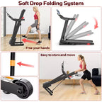 3.75HP Smart Digital Folding Exercise Machine - Electric Motorized Treadmill