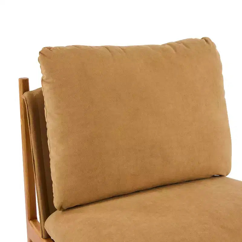 Christopher Knight Home Vista Accent Chair Mocha with Natural Wood Frame, Set of 2