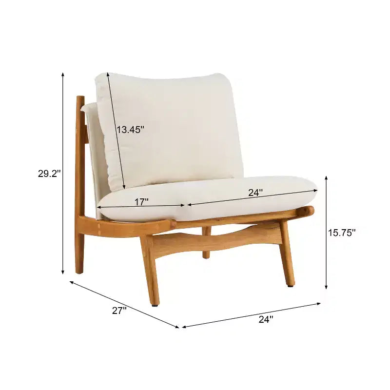Christopher Knight Home Vista Accent Chair Mocha with Natural Wood Frame, Set of 2