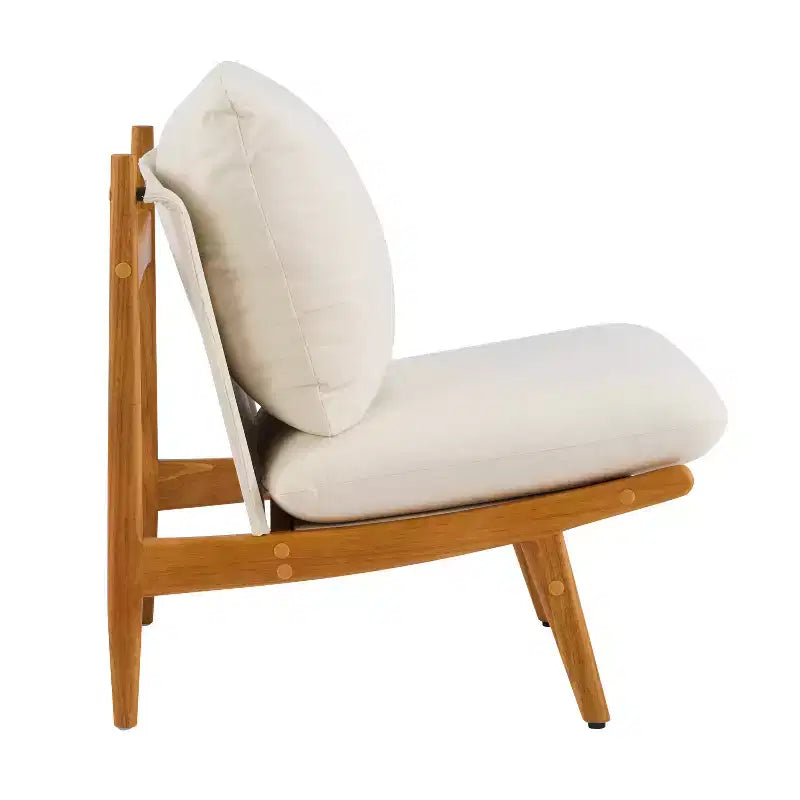 Christopher Knight Home Vista Accent Chair Mocha with Natural Wood Frame, Set of 2