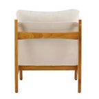 Christopher Knight Home Vista Accent Chair Mocha with Natural Wood Frame, Set of 2