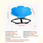 Kids Sensory Spinning Swivel Chair Cylinder Sit and Spin Seat with Metal Base 220 lbs Blue