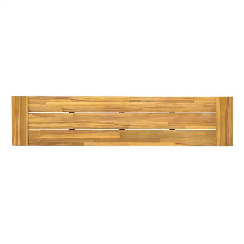 Set of 2 Outdoor Dining Benches, Acacia Wood Patio Bench Seating, All-Weather Garden Bench for Poolside & Outdoor Dining-Panipeachy