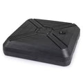 Costway Cantilever Offset Umbrella Base with Wheels, Metal Crossbar for Backyard & Poolside