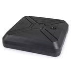 Costway Cantilever Offset Umbrella Base with Wheels, Metal Crossbar for Backyard & Poolside