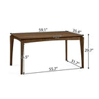 Christopher Knight Home Mireya 7 Piece Rustic Rubberwood Fabric Upholstered Dining Set