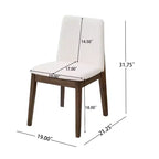 Christopher Knight Home Mireya 7 Piece Rustic Rubberwood Fabric Upholstered Dining Set
