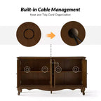 Janey 58 Wide 4 door Sideboard|HULALA HOME-ACORN
