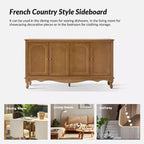 Janey 58 Wide 4 door Sideboard|HULALA HOME-ACORN