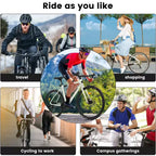 NAYSAYE 700C Road Bike 16 Speed Lightweight Aluminum Frame Bicycle with Dual Disc Brakes for Men and Women, 68*18*37.5