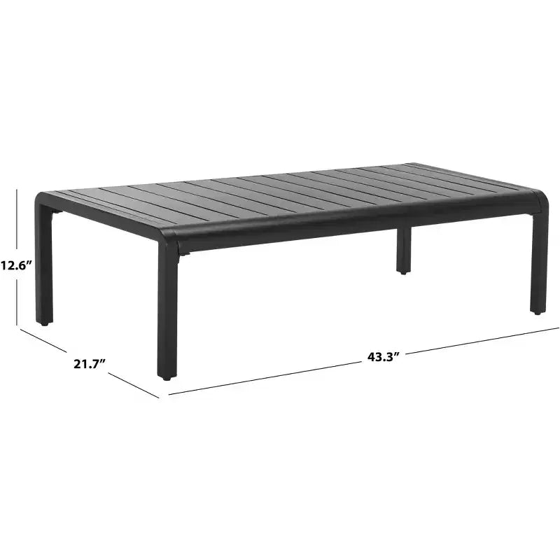 Guam Outdoor Coffee Table - Indoor/Outdoor - CPT2105 - Black - Safavieh Couture