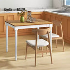 Costway Extendable Dining Table Folding Kitchen Table for 4-8 People w/ Rubber Wood Legs