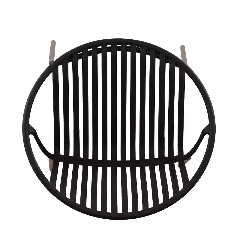 Patio Dining Chairs Stackable Chairs with Breathable Design Modern Simple Art Style (Set of 2),Metal Legs+Plastic backrest,Black