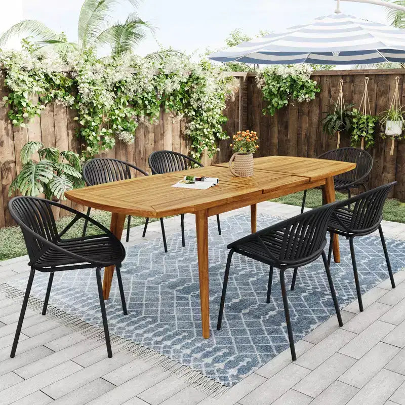 Patio Dining Chairs Stackable Chairs with Breathable Design Modern Simple Art Style (Set of 2),Metal Legs+Plastic backrest,Black
