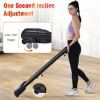 Whisen Walking Pad Under Desk Treadmill Machine Home Exercise Walking Treadmill with Incline for Small Space - Black